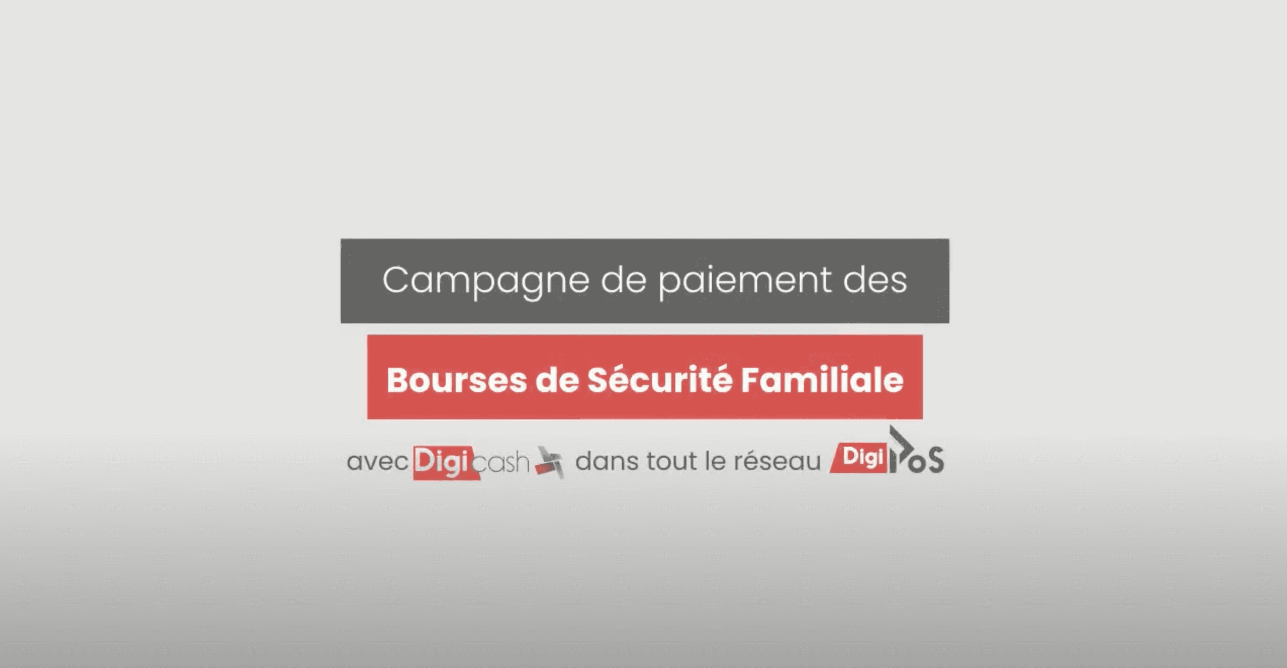 Paiement des bourses de sécurité familiale – DigiMP